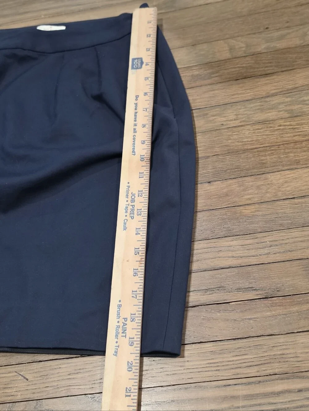 Kate Spade New York Skirt the Rules Navy Pleated Career Skirt Size 4 Cotton